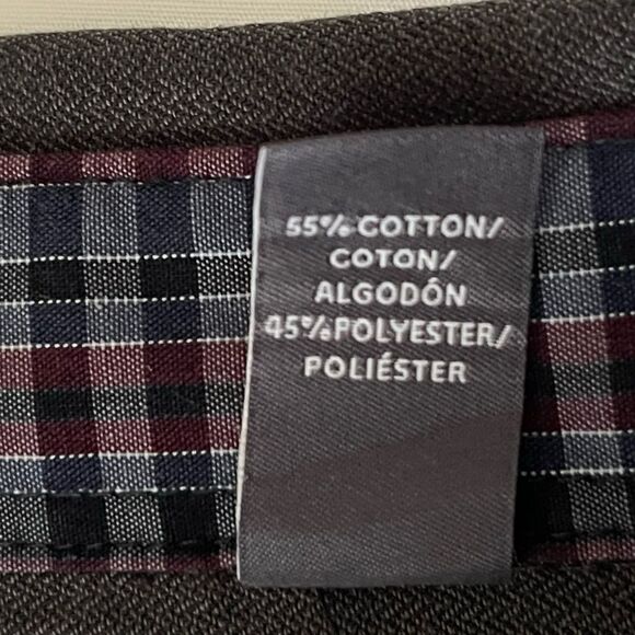 Van Heusen Slim Fit Button Down Long Sleeve Shirt in Dark Grey Size XL 17-17 1/2 - Picture 11 of 11